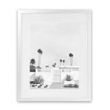 Shop Palms Springs Doorway 3 B&W Art Print-Black, Boho, Botanicals, Coastal, Grey, Portrait, Tropical, View All, White-framed painted poster wall decor artwork