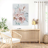 Shop Pastel Bouquet Canvas Art Print-Botanicals, Florals, Pink, Portrait, Rectangle, View All-framed wall decor artwork