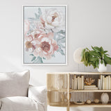 Shop Pastel Bouquet Canvas Art Print-Botanicals, Florals, Pink, Portrait, Rectangle, View All-framed wall decor artwork