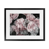 Shop Pink Blooms II Art Print-Black, Botanicals, Florals, Horizontal, Landscape, Pink, Rectangle, View All-framed painted poster wall decor artwork