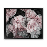 Shop Pink Blooms II Art Print-Black, Botanicals, Florals, Horizontal, Landscape, Pink, Rectangle, View All-framed painted poster wall decor artwork