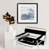 Shop Cloudscape II (Square) Art Print-Blue, Grey, Scandinavian, Square, View All-framed painted poster wall decor artwork