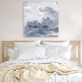 Shop Cloudscape II (Square) Canvas Art Print-Blue, Grey, Scandinavian, Square, View All-framed wall decor artwork