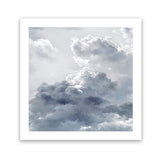 Shop Cloudscape II (Square) Art Print-Blue, Grey, Scandinavian, Square, View All-framed painted poster wall decor artwork