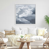 Shop Cloudscape III (Square) Canvas Art Print-Blue, Grey, Scandinavian, Square, View All-framed wall decor artwork
