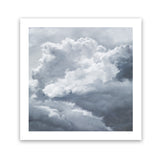 Shop Cloudscape III (Square) Art Print-Blue, Scandinavian, Square, View All-framed painted poster wall decor artwork