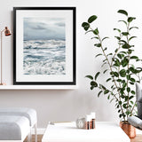 Shop Evening Swell Photo Art Print-Blue, Coastal, Photography, Portrait, Rectangle, View All-framed poster wall decor artwork