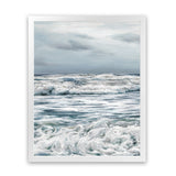 Shop Evening Swell Photo Art Print-Blue, Coastal, Photography, Portrait, Rectangle, View All-framed poster wall decor artwork