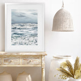 Shop Evening Swell Photo Art Print-Blue, Coastal, Photography, Portrait, Rectangle, View All-framed poster wall decor artwork