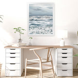 Shop Evening Swell Photo Art Print-Blue, Coastal, Photography, Portrait, Rectangle, View All-framed poster wall decor artwork