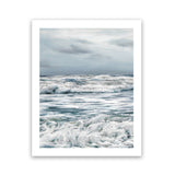 Shop Evening Swell Photo Art Print-Blue, Coastal, Photography, Portrait, Rectangle, View All-framed poster wall decor artwork