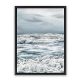 Shop Evening Swell Photo Canvas Art Print-Blue, Coastal, Landscape, Photography, Photography Canvas Prints, Portrait, Rectangle, View All-framed wall decor artwork