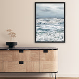 Shop Evening Swell Photo Canvas Art Print-Blue, Coastal, Landscape, Photography, Photography Canvas Prints, Portrait, Rectangle, View All-framed wall decor artwork