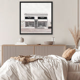 Shop Marfa (Square) Canvas Art Print-Hamptons, Neutrals, Scandinavian, Square, View All, White-framed wall decor artwork