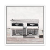 Shop Marfa (Square) Canvas Art Print-Hamptons, Neutrals, Scandinavian, Square, View All, White-framed wall decor artwork