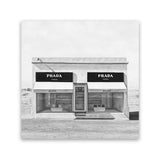 Shop Black & White Marfa (Square) Canvas Art Print-Black, Grey, Hamptons, Scandinavian, Square, View All, White-framed wall decor artwork