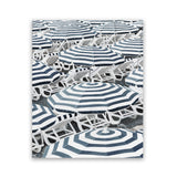 Shop Dark Blue Beach Umbrellas Art Print-Amalfi Coast Italy, Blue, Coastal, Hamptons, Portrait, Rectangle, View All-framed painted poster wall decor artwork