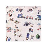 Shop Beach Bathers (Square) Canvas Art Print-Coastal, Neutrals, People, Pink, Square, Tropical, View All-framed wall decor artwork