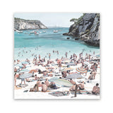 Shop European Cove (Square) Art Print-Blue, Coastal, Green, Square, Tropical, View All-framed painted poster wall decor artwork