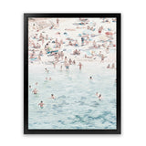 Shop Summer Scene Art Print-Blue, Coastal, Neutrals, People, Portrait, Rectangle, View All-framed painted poster wall decor artwork