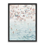 Shop Summer Scene Canvas Art Print-Blue, Coastal, Neutrals, People, Portrait, Rectangle, View All-framed wall decor artwork