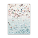 Shop Summer Scene Canvas Art Print-Blue, Coastal, Neutrals, People, Portrait, Rectangle, View All-framed wall decor artwork