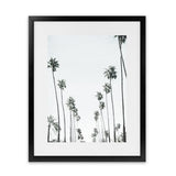 Shop California Palms II Art Print-Botanicals, Coastal, Green, Portrait, Tropical, View All, White-framed painted poster wall decor artwork