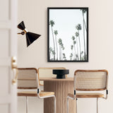 Shop California Palms II Canvas Art Print-Botanicals, Coastal, Green, Portrait, Tropical, View All, White-framed wall decor artwork