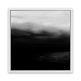 Shop Monochrome Horizon (Square) Canvas Art Print-Abstract, Black, Scandinavian, Square, View All-framed wall decor artwork