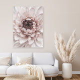 Shop Divine Dahlia II Canvas Art Print-Botanicals, Florals, Hamptons, Pink, Portrait, View All-framed wall decor artwork
