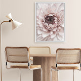 Shop Divine Dahlia II Canvas Art Print-Botanicals, Florals, Hamptons, Pink, Portrait, View All-framed wall decor artwork