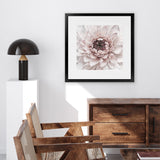 Shop Divine Dahlia II (Square) Art Print-Botanicals, Florals, Hamptons, Pink, Square, View All-framed painted poster wall decor artwork
