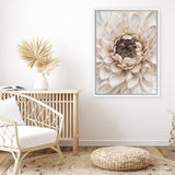 Shop Divine Dahlia IV Canvas Art Print-Botanicals, Florals, Hamptons, Neutrals, Portrait, View All-framed wall decor artwork