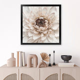 Shop Divine Dahlia IV (Square) Art Print-Botanicals, Florals, Hamptons, Neutrals, Square, View All-framed painted poster wall decor artwork