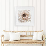 Shop Divine Dahlia IV (Square) Art Print-Botanicals, Florals, Hamptons, Neutrals, Square, View All-framed painted poster wall decor artwork