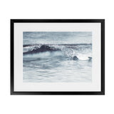Shop Ocean Wave II Art Print-Blue, Coastal, Horizontal, Landscape, Rectangle, View All-framed painted poster wall decor artwork