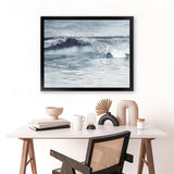 Shop Ocean Wave II Art Print-Blue, Coastal, Horizontal, Landscape, Rectangle, View All-framed painted poster wall decor artwork