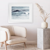 Shop Ocean Wave II Art Print-Blue, Coastal, Horizontal, Landscape, Rectangle, View All-framed painted poster wall decor artwork