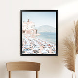 Shop Atrani Photo Art Print-Amalfi Coast Italy, Blue, Boho, Coastal, Photography, Portrait, Tropical, View All-framed poster wall decor artwork