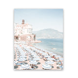Shop Atrani Photo Art Print-Amalfi Coast Italy, Blue, Boho, Coastal, Photography, Portrait, Tropical, View All-framed poster wall decor artwork