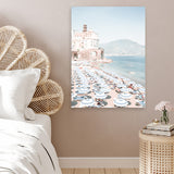Shop Atrani Photo Canvas Art Print-Amalfi Coast Italy, Blue, Boho, Coastal, Photography, Photography Canvas Prints, Portrait, Tropical, View All-framed wall decor artwork
