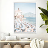 Shop Atrani Photo Canvas Art Print-Amalfi Coast Italy, Blue, Boho, Coastal, Photography, Photography Canvas Prints, Portrait, Tropical, View All-framed wall decor artwork