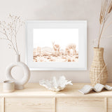 Shop Llamas Grazing Photo Art Print-Animals, Horizontal, Landscape, Neutrals, Photography, Rectangle, View All, White-framed poster wall decor artwork