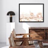 Shop Llamas Grazing Photo Canvas Art Print-Animals, Horizontal, Landscape, Neutrals, Photography, Photography Canvas Prints, Rectangle, View All, White-framed wall decor artwork