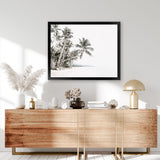 Shop Palm Island Photo Art Print-Boho, Coastal, Green, Landscape, Photography, Tropical, View All, White-framed poster wall decor artwork
