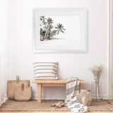 Shop Palm Island Photo Art Print-Boho, Coastal, Green, Landscape, Photography, Tropical, View All, White-framed poster wall decor artwork