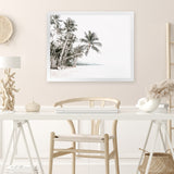 Shop Palm Island Photo Art Print-Boho, Coastal, Green, Landscape, Photography, Tropical, View All, White-framed poster wall decor artwork