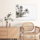 Shop Palm Island Photo Canvas Art Print-Boho, Coastal, Green, Landscape, Photography, Photography Canvas Prints, Tropical, View All, White-framed wall decor artwork