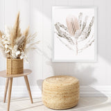 Shop Banksia III Photo Art Print-Botanicals, Florals, Hamptons, Nature, Neutrals, Photography, Pink, Portrait, View All-framed poster wall decor artwork