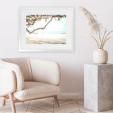 Shop Beach Swing I Photo Art Print-Boho, Coastal, Green, Landscape, Photography, Tropical, View All, White-framed poster wall decor artwork